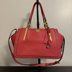Coach Coral Satchel with Gold Details